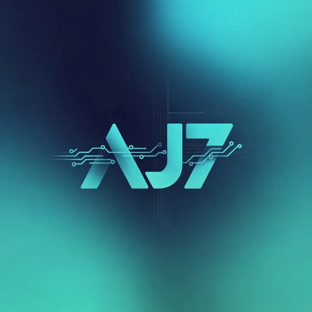 شعار فريق AJ7 لتصميم وتطوير الأنظمة والمواقع والتطبيقات